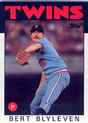 1986 Topps Baseball Cards      445     Bert Blyleven